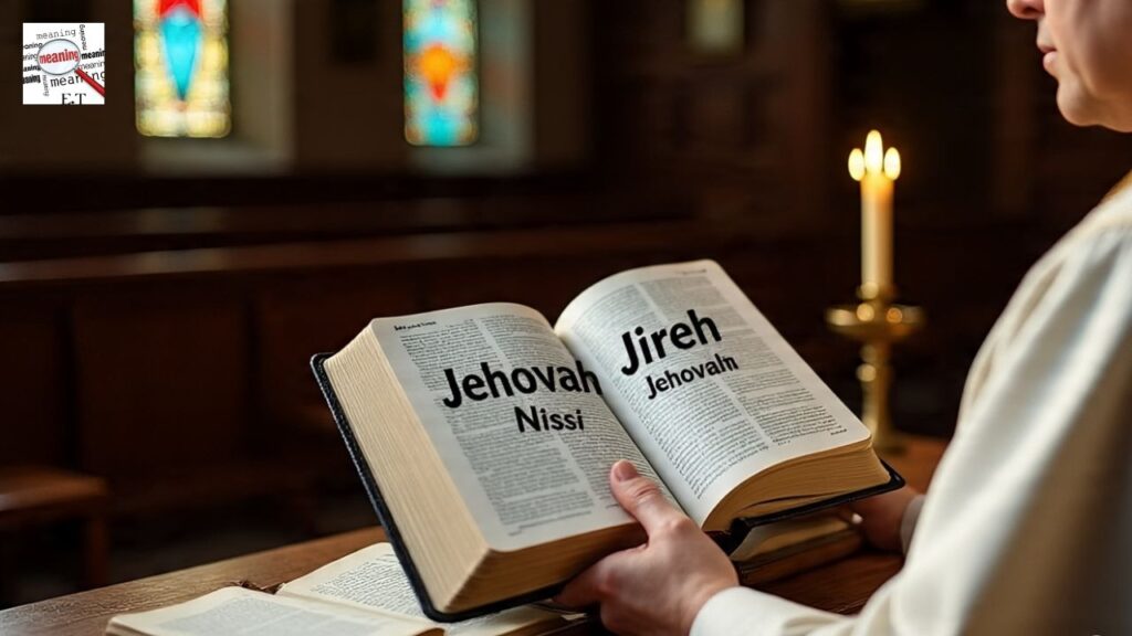 What does Jehovah Jireh and Jehovah Nissi mean?