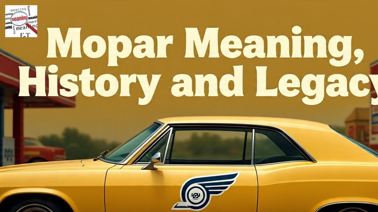 Mopar Meaning, History and Legacy