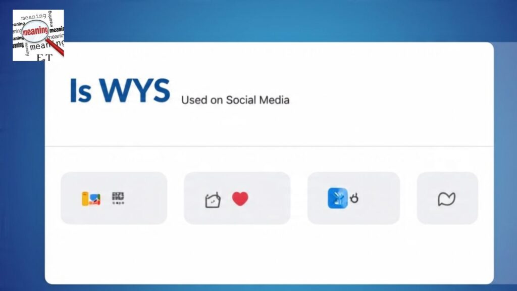 Is WYS Used on Social Media