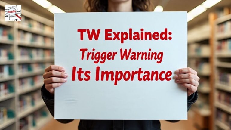 TW Explained: Trigger Warning and Its Importance