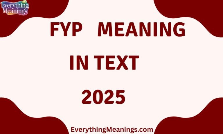 FYP Meaning