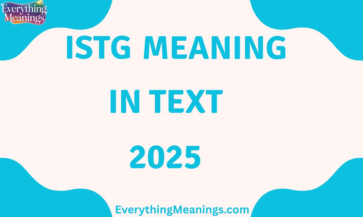 ISTG Meaning In Text