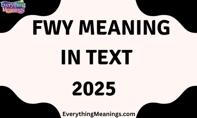 FWY Meaning In Text