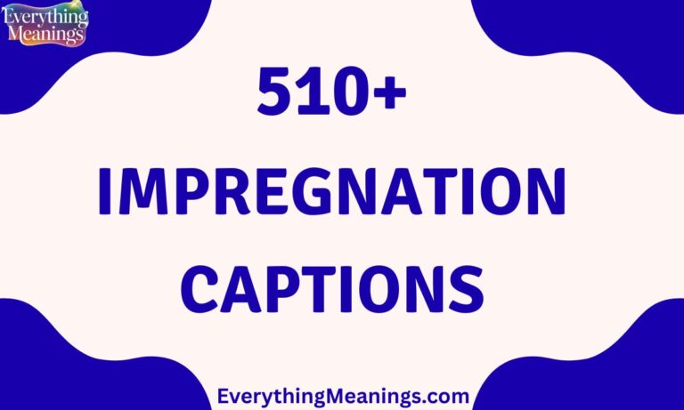 Impregnation Captions