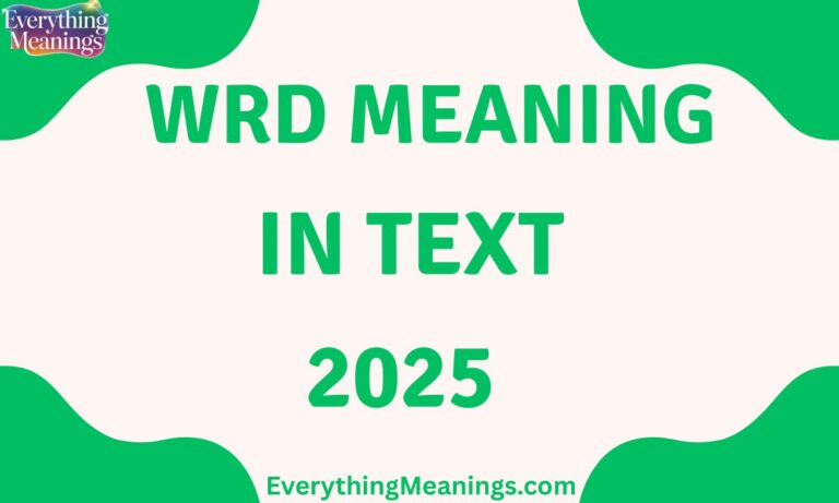 WRD Meaning In Text